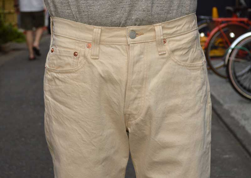 FULL COUNT×BEARS' "1904EC" 5POCKET DENIM SHORTS ECRU