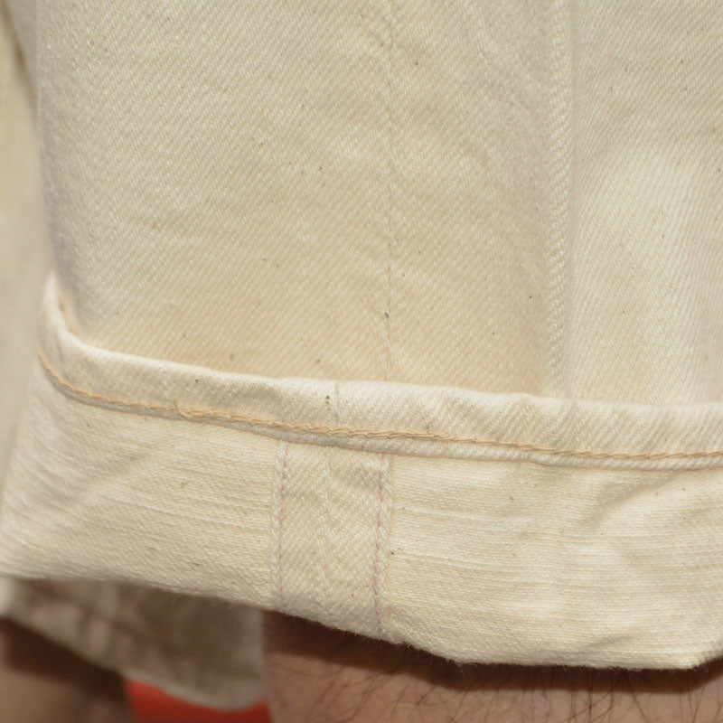 FULL COUNT "1904EC" 5POCKET ECRU DENIM SHORTS