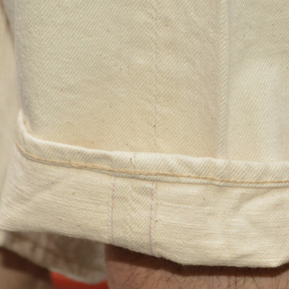 FULL COUNT "1904EC" 5POCKET ECRU DENIM SHORTS