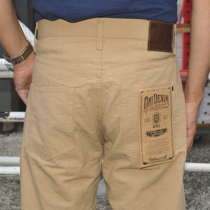 ONI DENIM "200-8BE" 8oz Betacham Beige Wide Straight