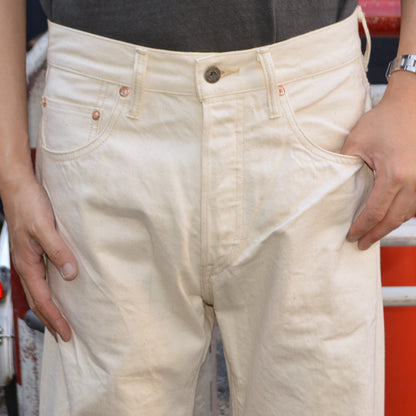 ONI DENIM "200-ECRU" 12.4oz OrganicCotton Selvedge Denim Wide Straight