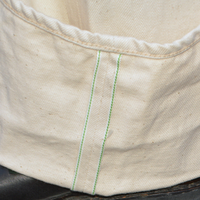ONI DENIM "200-ECRU" 12.4oz OrganicCotton Selvedge Denim Wide Straight