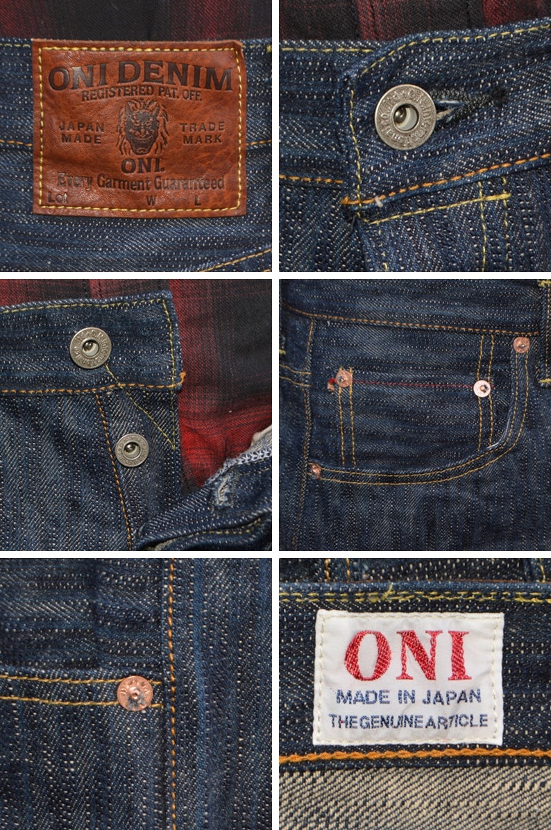 ONI DENIM "200-ONI KASE" 16oz Natural Indigo ONIKASE Wide Straight