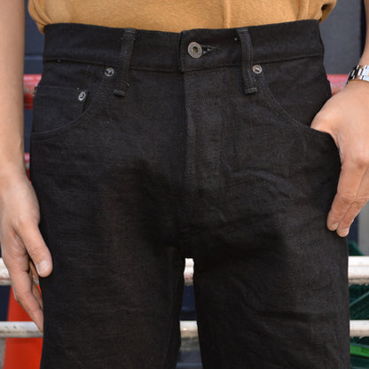 ONI DENIM "200ZR-BKBK" 20oz Secret Black Denim Wide Straight