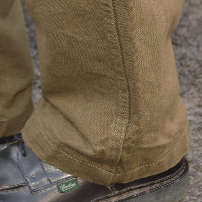 ONI DENIM "207-HOX" Baker Pants 13oz Sultur Dye Oxford "Brown Khaki /Olive Brown"