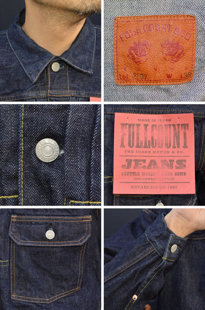 FULL COUNT "2107" 13,7oz Type 1 Denim Jacket