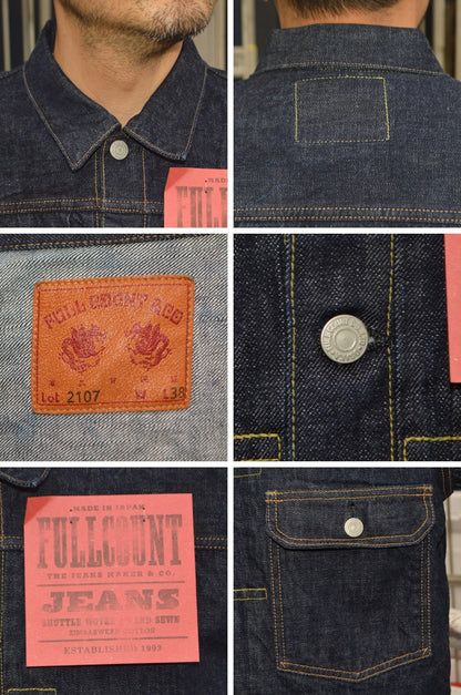 FULL COUNT "2107" 13,7oz Type 1 Denim Jacket