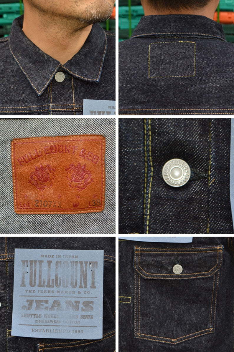 FULL COUNT "2107XX" 15.5oz Type 1 Denim Jacket