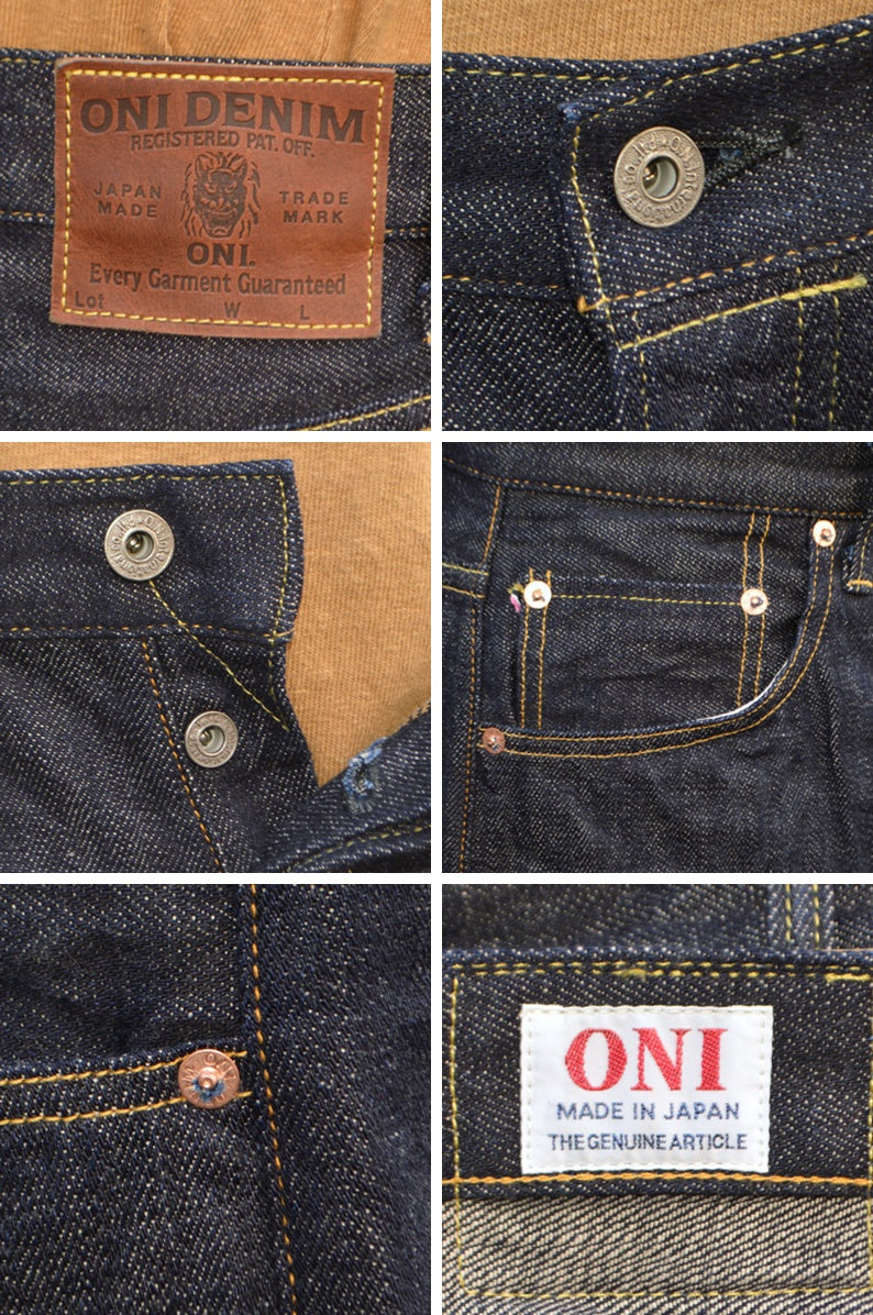 ONI DENIM "222-KIRAKU" 12oz Kiraku Denim Super Wide Straight