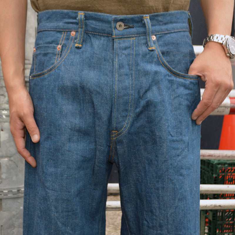 ONI DENIM "222-OFBD" 13.7oz Old Fade Blue Denim Super Wide Straight