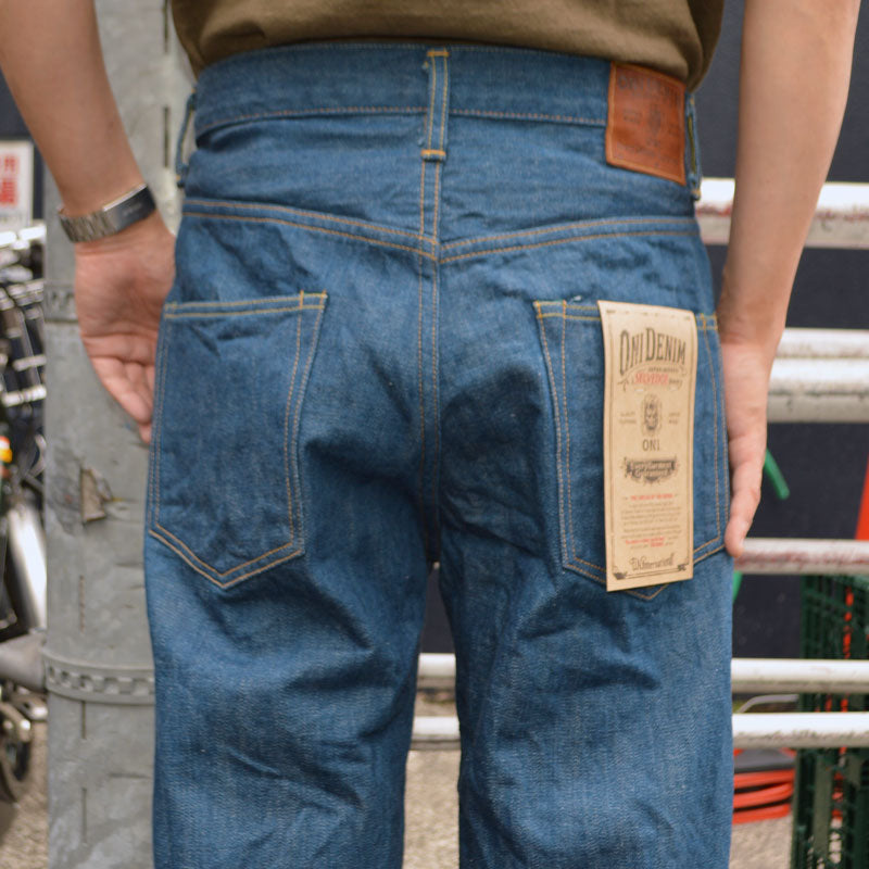 ONI DENIM "222-OFBD" 13.7oz Old Fade Blue Denim Super Wide Straight