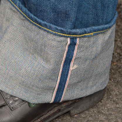 ONI DENIM "222-OFBD" 13.7oz Old Fade Blue Denim Super Wide Straight