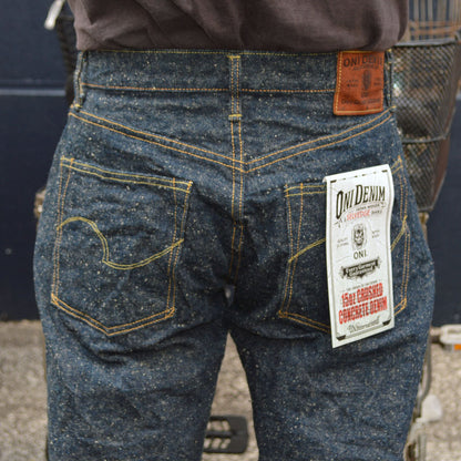 ONI DENIM "246-CCD-Kabuki" 15oz Crushed Concrete Denim kabuki Selvedge Neat Straight