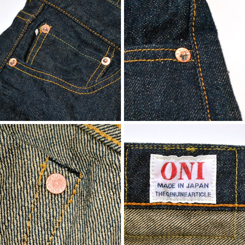 ONI DENIM "246-Ishikawadai" 15oz Ishikawadai Denim Neat Straight