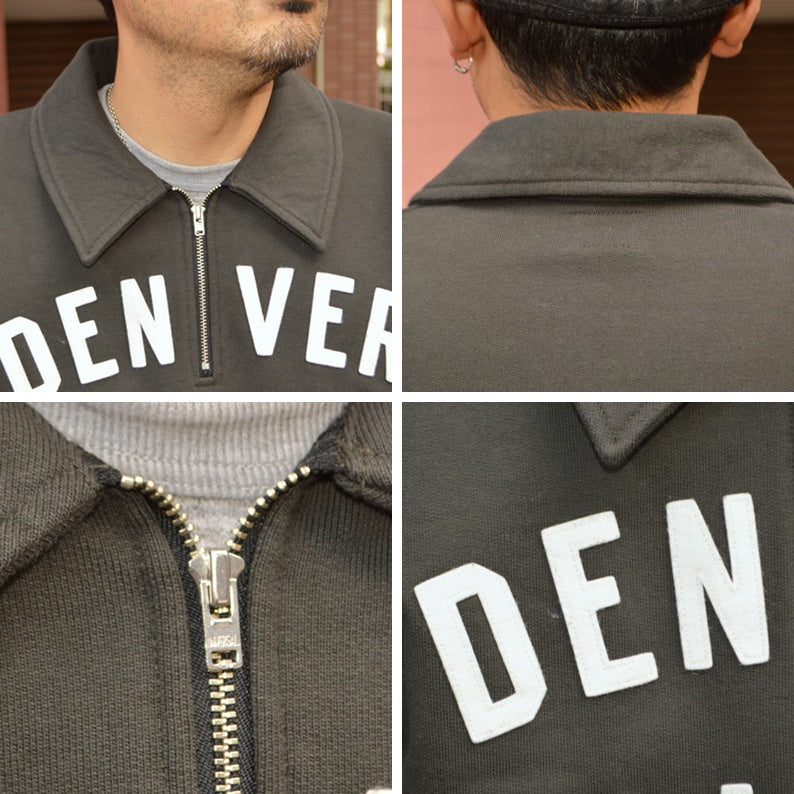 PHERROW'S "25W-PHZS1" Half Zip Sweatshirt