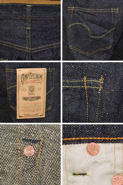 ONI DENIM、266-13.7NEP、13.7oz NEP Denim Relax Straight