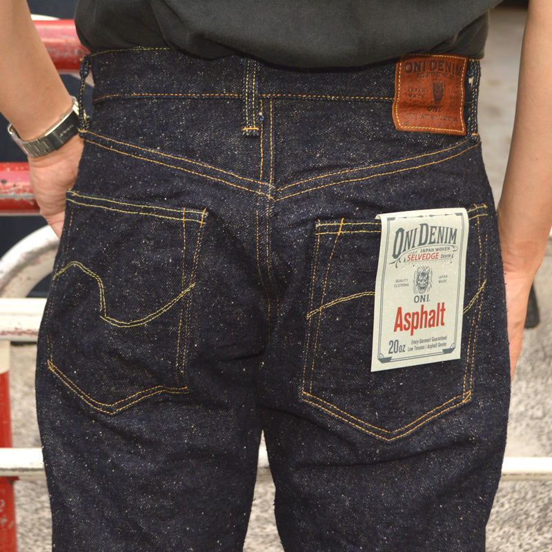 ONI DENIM、"288-Asphalt"、20oz Asphalt Denim Regular Straight