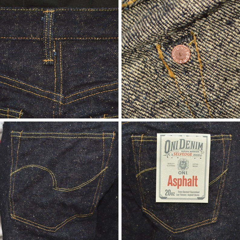 ONI DENIM、"288-Asphalt"、20oz Asphalt Denim Regular Straight