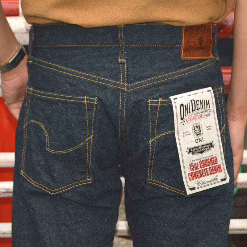 ONI DENIM "288CCD-GOLV" 15oz Crushed Concrete Denim Weft Olive
