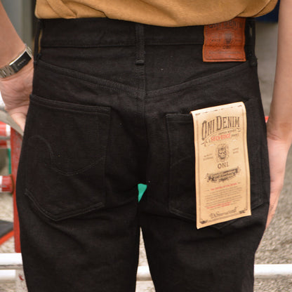 ONI DENIM "288ZR-BKBK" 20oz Secret Black Denim Regular Straight