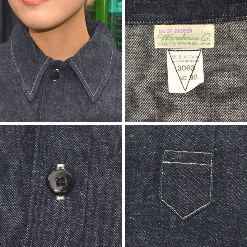 WAREHOUSE "3063" 1930’s WPA One Pocket Pullover Shirts