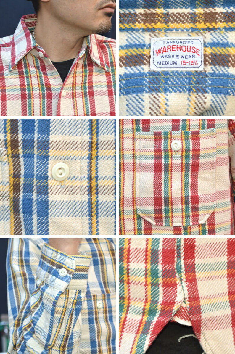 WARE HOUSE "Lot 3104 B" Flannel Shirts B