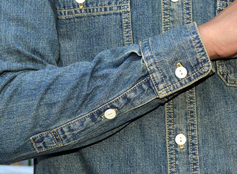 HOUSTON "40511" USA COTTON DENIM WORK SHIRT