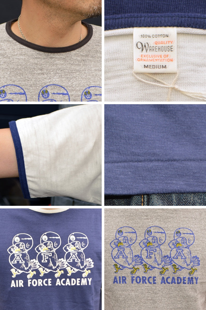 WAREHOUSE "4059 AFA" Ringer T-shirt