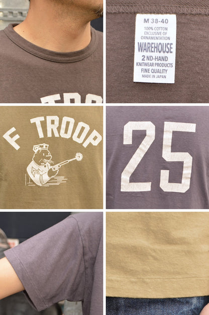 2ND-HAND (WAREHOUSE) "4064 F TROOP" Print T-shirt