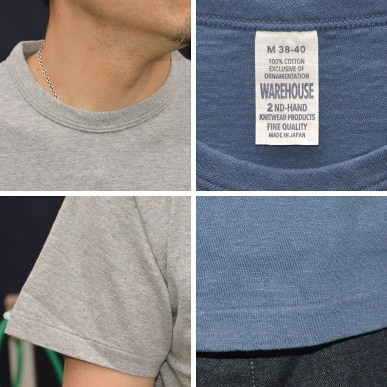 2ND-HAND (WAREHOUSE) "4064 GO NAVY" Print T-shirt