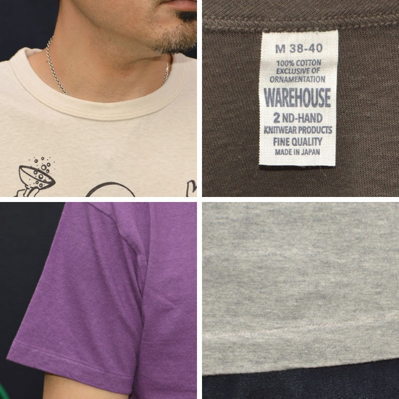 2ND-HAND (WAREHOUSE) "4064 HIGH SPIRITS" Print T-shirt