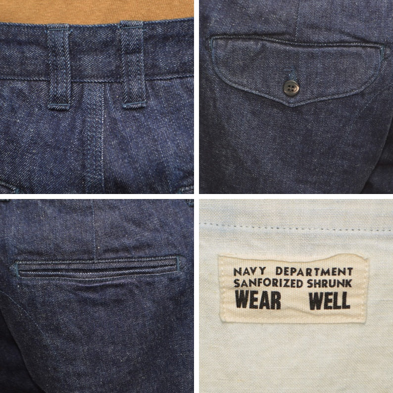 UES "45D-I" Indigo Shorts Denim