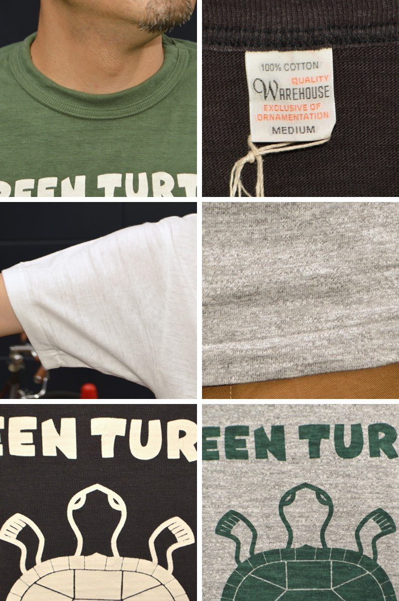 WAREHOUSE "4601" S/S Tee "GREEN TURTLE"
