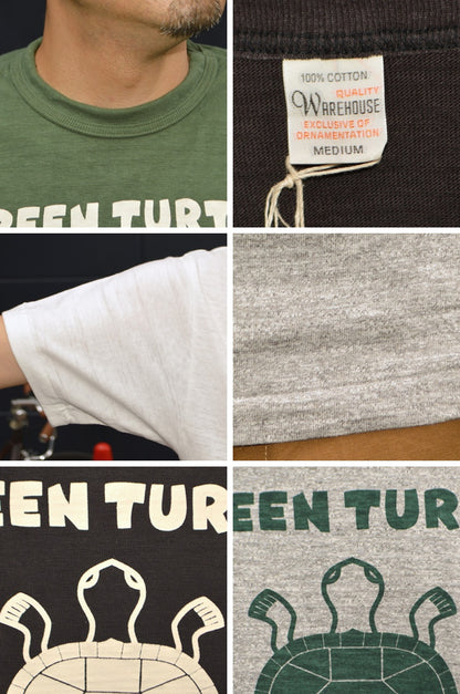 WAREHOUSE "4601" S/S Tee "GREEN TURTLE"