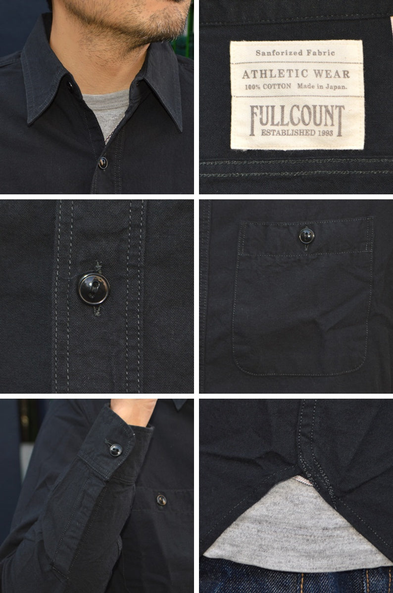 FULL COUNT "4810" CHAMBRAY SHIRT(BLACK)
