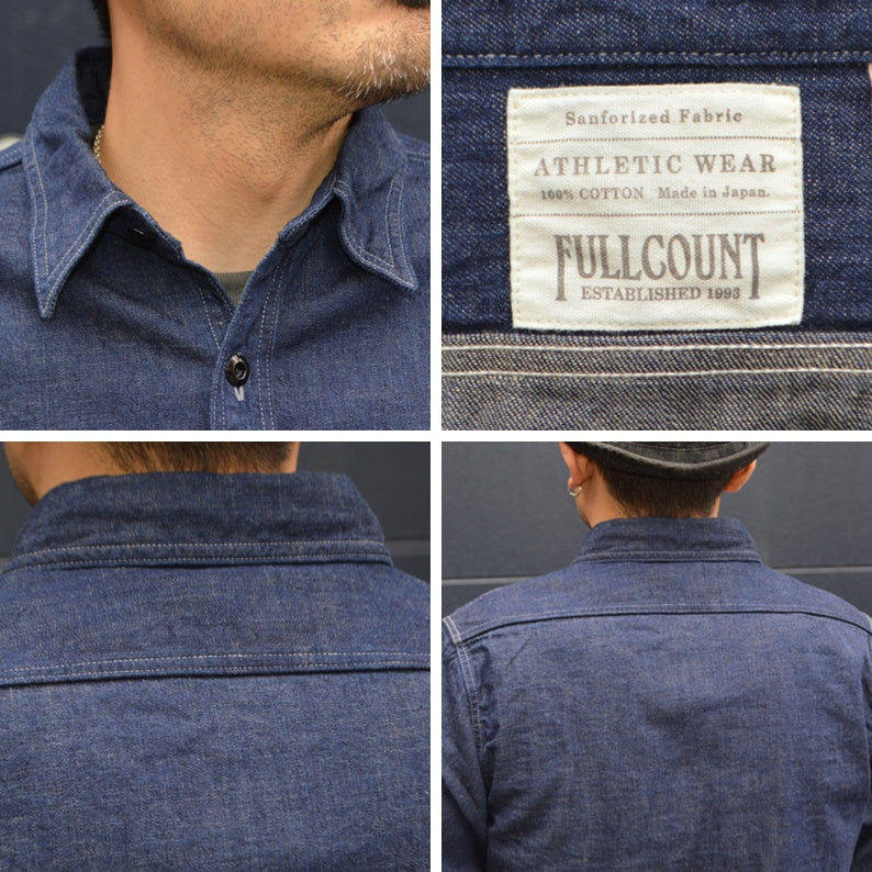 FULL COUNT "4890" DENIM WORK SHIRTS