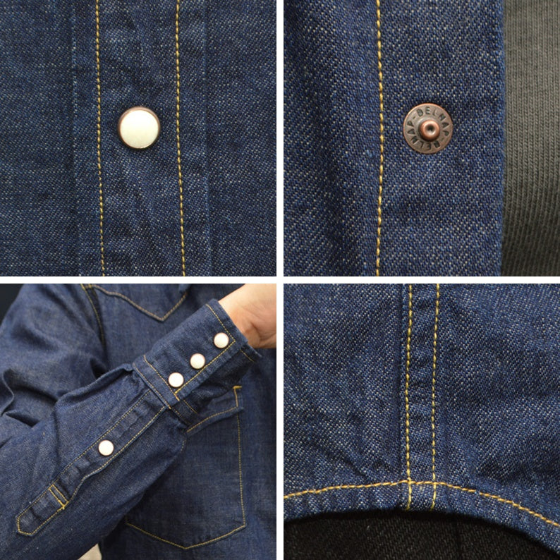 FULL COUNT "4894" DENIM WESTERN SHIRTS