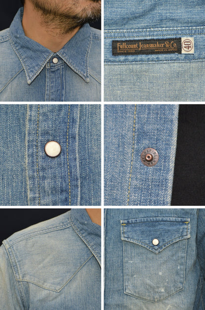 FULL COUNT "4894HW" Denim Western Shirts
