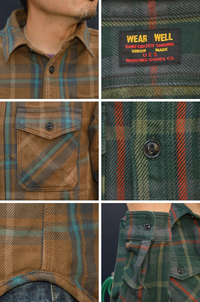 UES "502551" EXTRA HEAVY FLANNEL SHIRTS