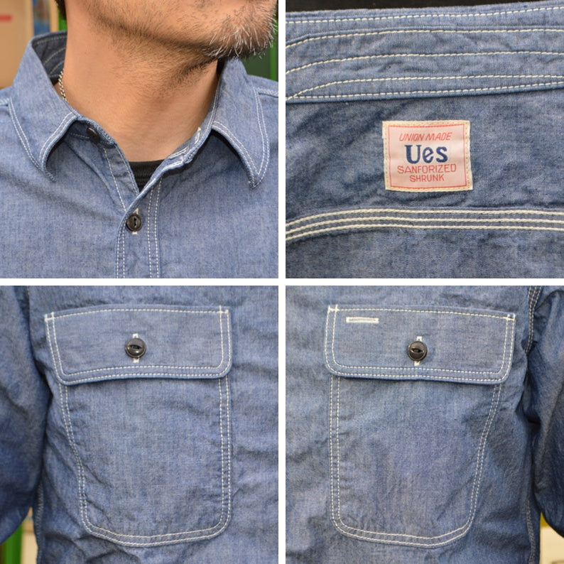 UES "502601" Triple Stitch Work Shirt