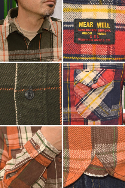 UES "502654" HEAVY FLANNEL SHIRTS