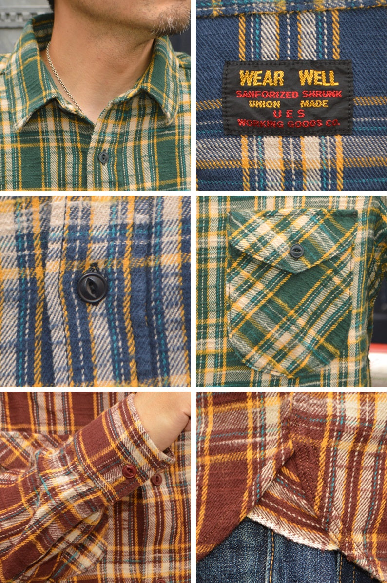 UES "502655" SLAB FLANNEL SHIRTS