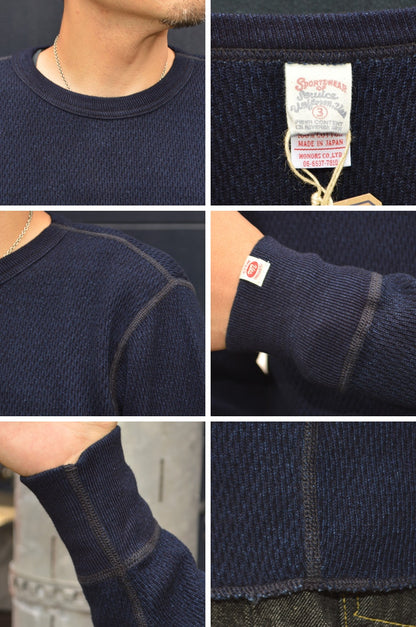 UES "60WH-I" Indigo Double Honeycomb Thermal
