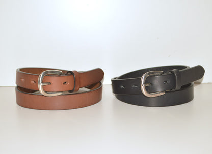 FULL COUNT ”6219” Oiled Leather Narrow Belt