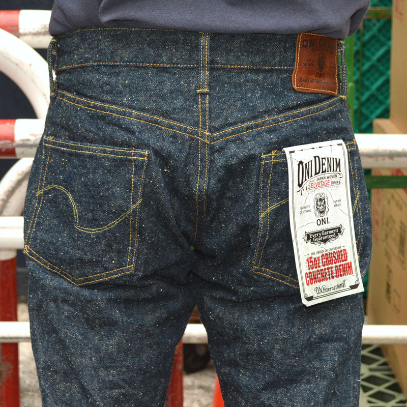 ONI DENIM "622-CCD-Kabuki" 15oz Crushed Concrete Denim kabuki Selvedge Relax Tapered