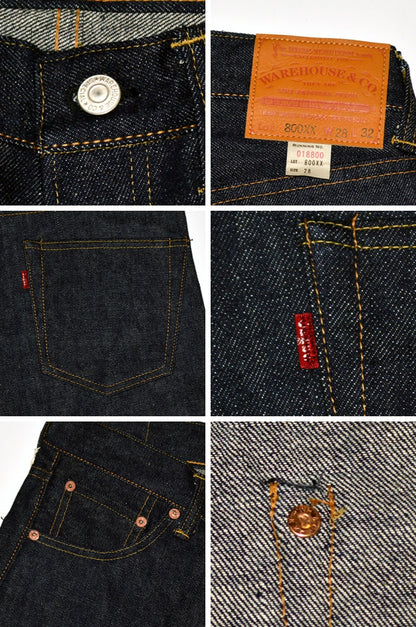 WARE HOUSE "Lot 800XX" 14.5oz Denim STANDARD Non Wash