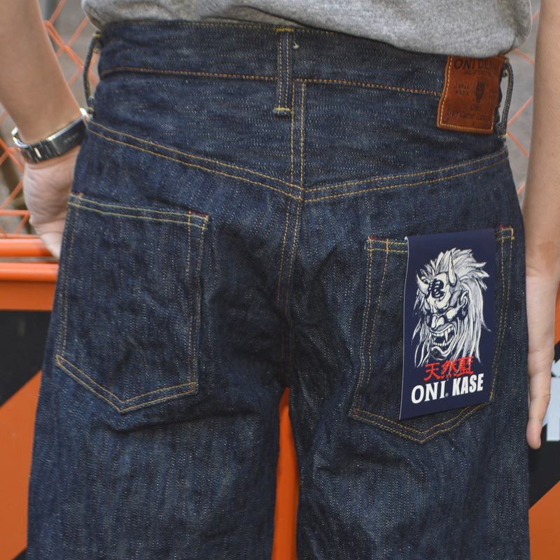 ONI DENIM "822-ONI KASE" 16oz Natural Indigo ONIKASE Super Wide Tapered