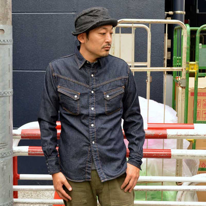 TCB jeans "Ranchman Shirt Denim" Denim Western Shirt