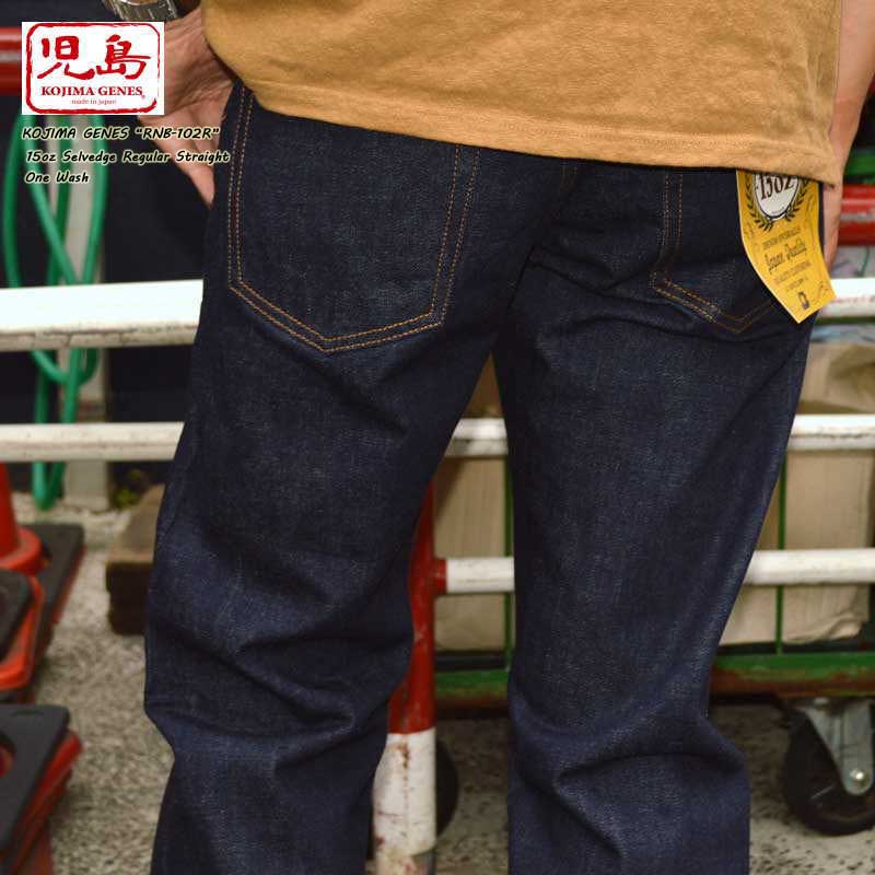 KOJIMA GENES ワークウェア ストレートデニム オリーブグリーン 【公式