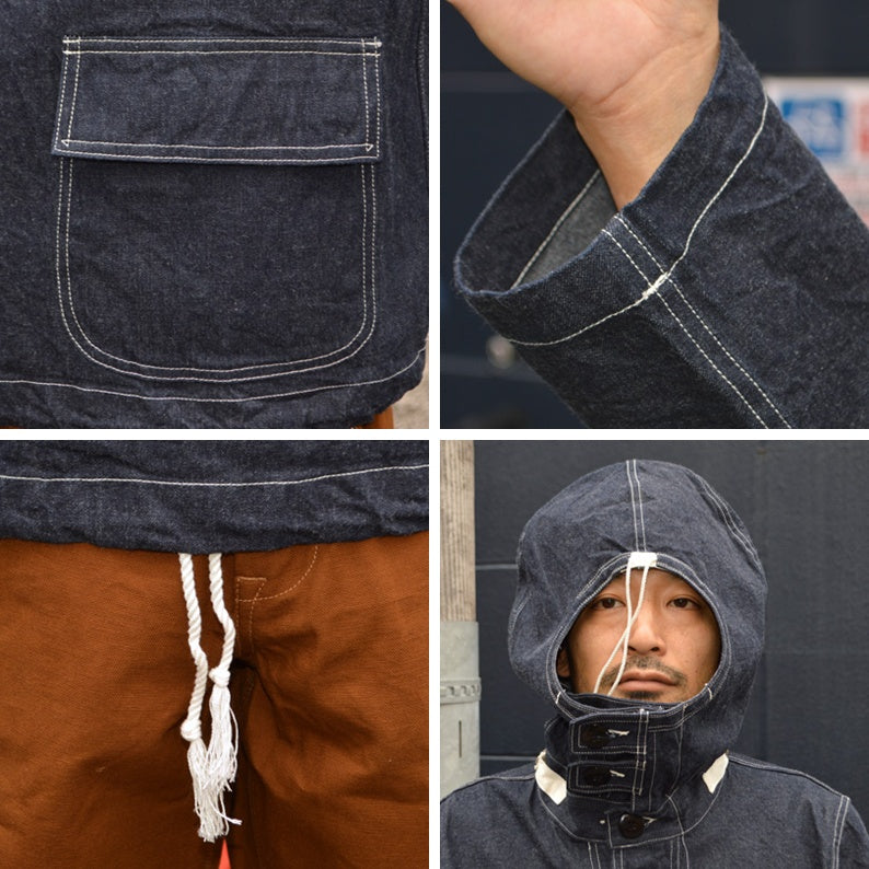 BUZZ RICKSON'S BR11703 U.S.NAVY Denim Gas Protective Parka